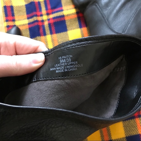 1. State Paiton Black Leather Knee High Boots - Picture 7 of 8